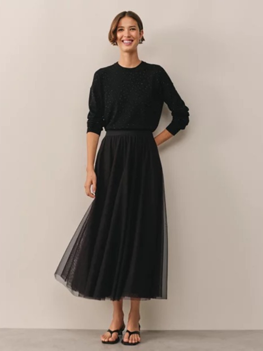 ✨NEW✨ The White Company Black Tulle Skirt